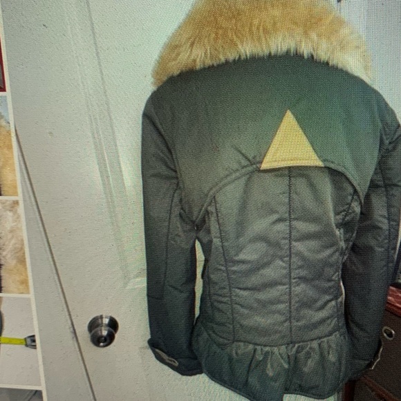 Regent Park Jacket Faux Fur Collar & Cuffs Size L - Picture 5 of 5